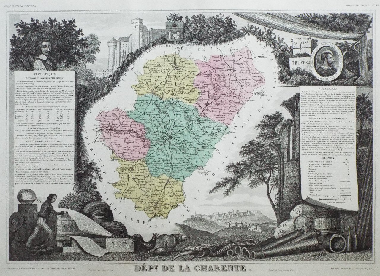 Map of Charente